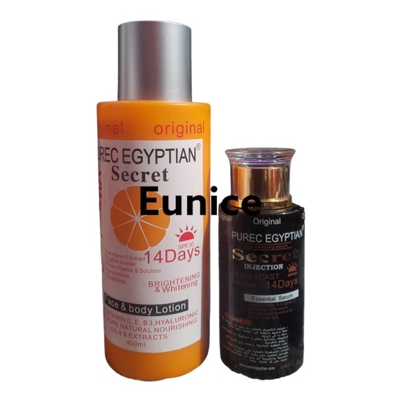 purec egyptian Skincare Purec Egyptian Secret Vitamin C Body Lotion 40ml Secret Half Cast